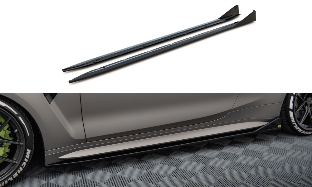 Seitenschweller V3 Ansatz für für CSL Look BMW M4 G82 / G82 Facelift