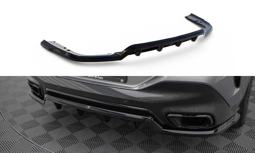 Mittlerer Cup Diffusor V1 DTM Look Heck Ansatz für BMW X6 M - Paket G06 Facelift