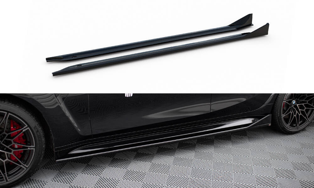 Seitenschweller V3 Ansatz für für CSL Look BMW M3 Limousine / Touring G80 / G81