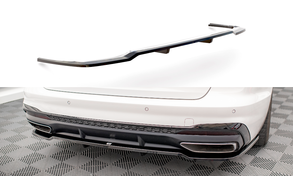 Mittlerer Cup Diffusor V1 DTM Look Heck Ansatz für Audi A4 S-Line B9 Facelift