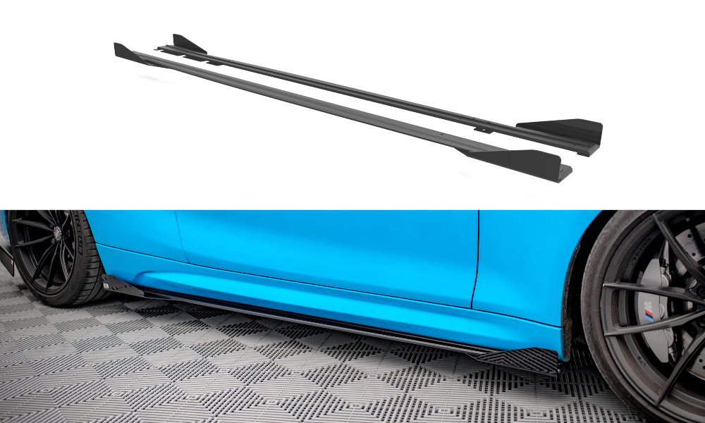 Street Pro Seitenschweller Ansatz für + Flaps BMW M2 F87