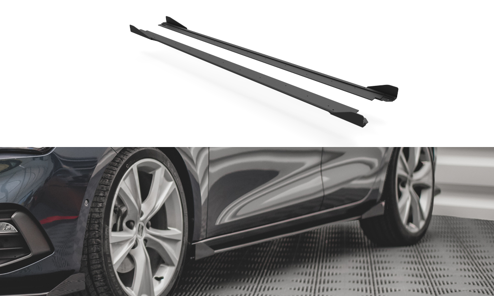 Street Pro Seitenschweller Ansatz für + Flaps Seat Leon FR Mk4