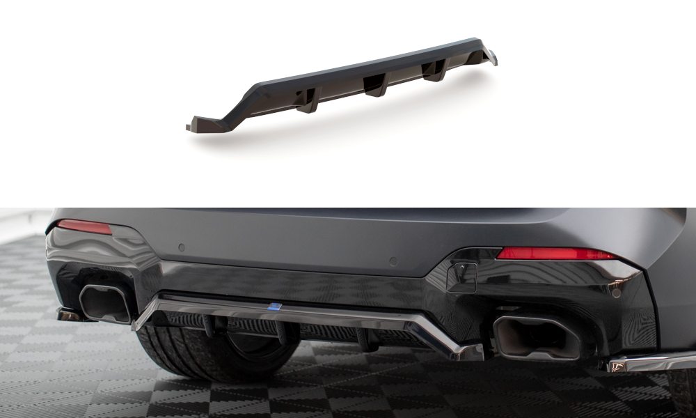 Mittlerer Cup Diffusor DTM Look Heck Ansatz für BMW X3 M-Paket G01 Facelift