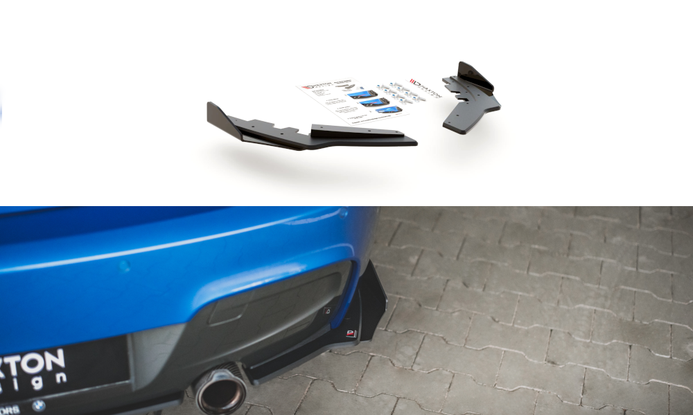 Street Pro Flaps Heckansatz Diffusor + Flaps für BMW M135i F20