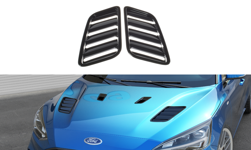 Motorhauben Luftschlitze für Ford Focus ST-Line / ST Mk4 (Groß)