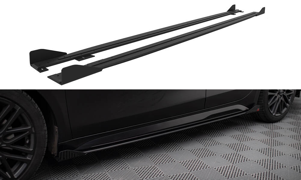 Street Pro Seitenschweller Ansatz für + Flaps Kia Proceed GT / GT-Line Mk1 Facelift / Ceed GT Mk3 Facelift