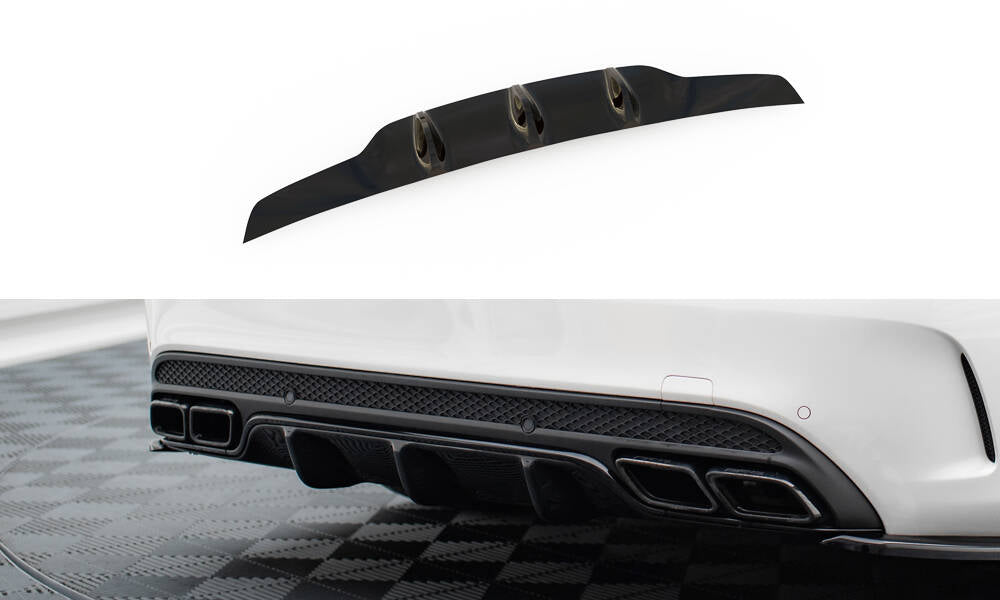Diffusor Heck Ansatz für Mercedes C-Klasse Limousine / Kombi W205 / S205 63 AMG