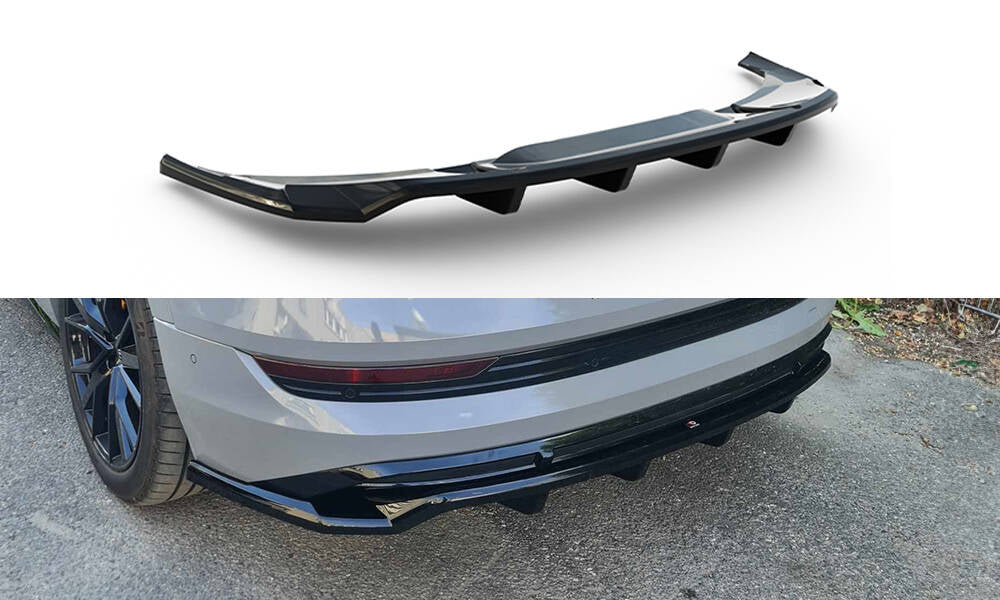 Mittlerer Cup Diffusor DTM Look Heck Ansatz für Audi e-Tron S-Line
