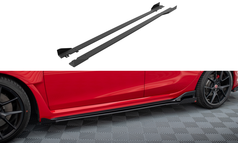 Street Pro Seitenschweller Ansatz + Flaps für Honda Civic Type-R Mk 11