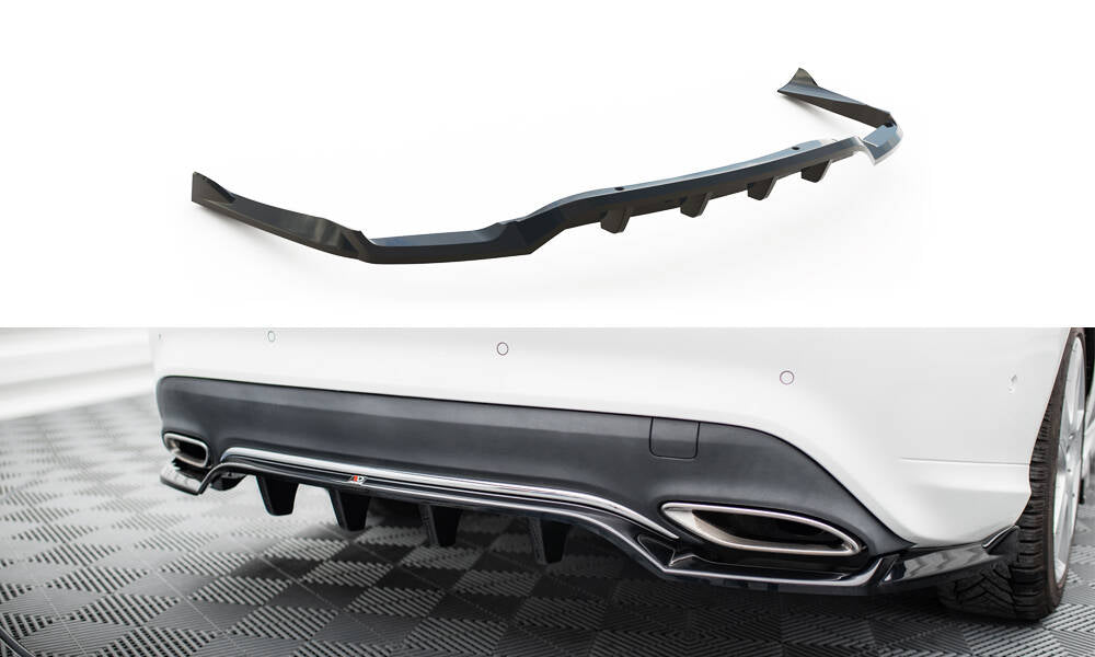 Mittlerer Cup Diffusor DTM Look Heck Ansatz für Mercedes-Benz CLA C117 Facelift