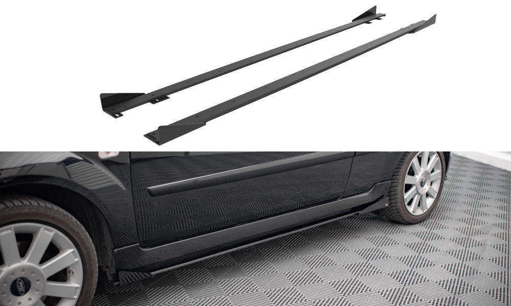 Street Pro Seitenschweller Ansatz für + Flaps Ford Fiesta ST Mk6