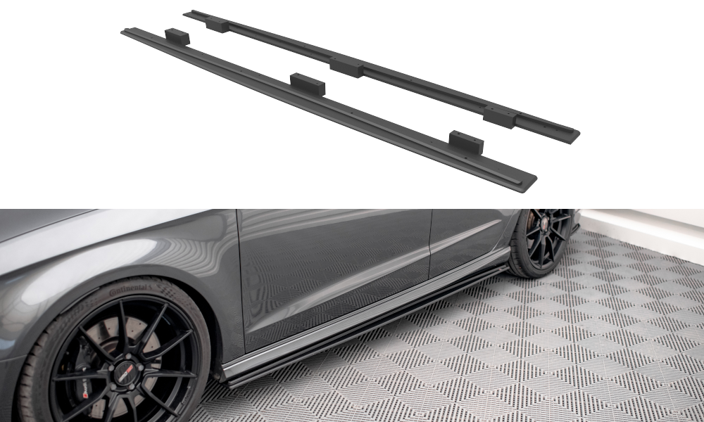 Street Pro Seitenschweller Ansatz für Audi S3 / A3 S-Line Sportback 8V Facelift