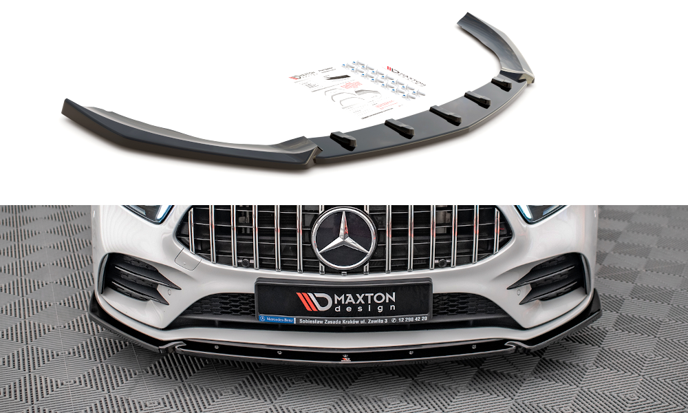 Frontlippe V4 für Mercedes A35 AMG / AMG-Line W177