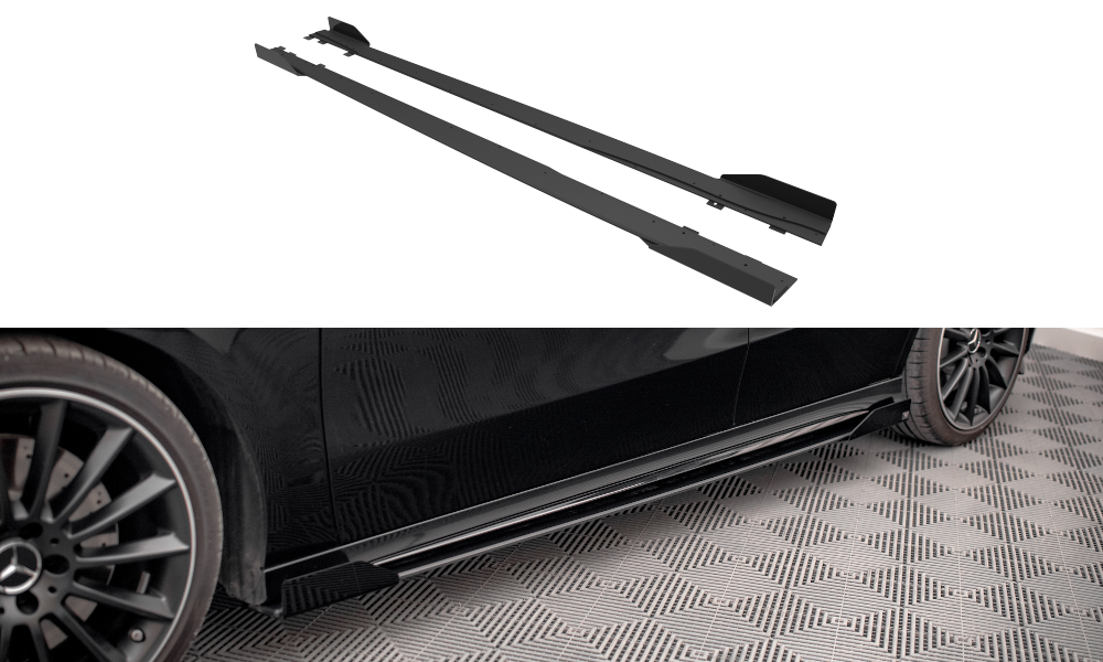 Street Pro Seitenschweller Ansatz für + Flaps Mercedes A35 AMG / AMG-Line Aero Pack W177