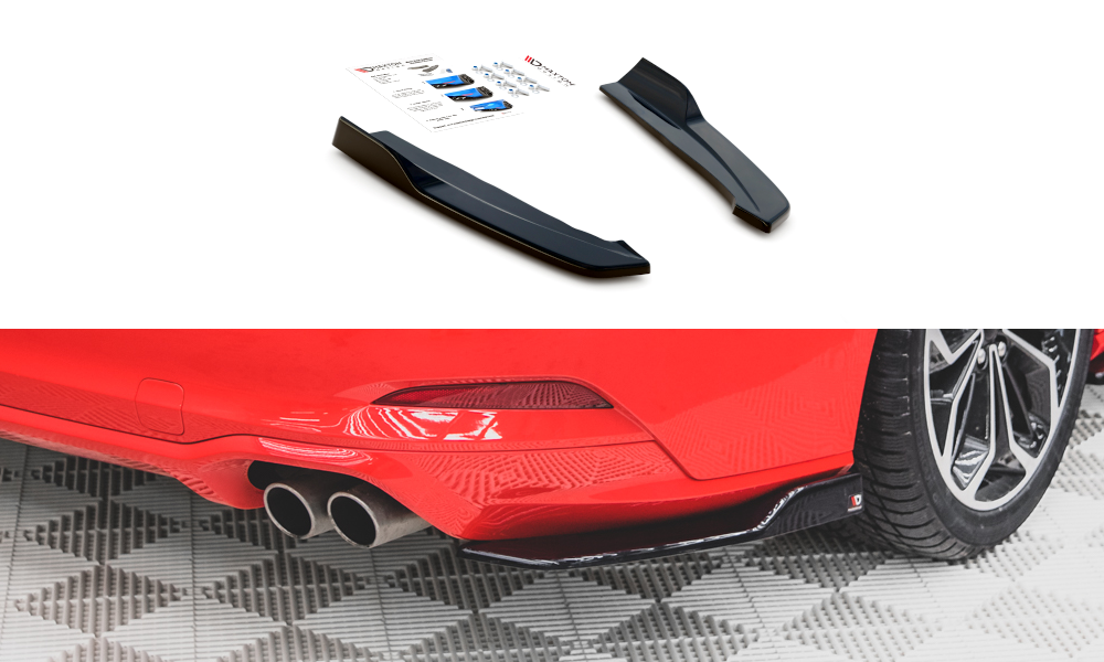 Heck Ansatz Flaps Diffusor V2 für Ford Focus ST-Line Kombi Mk4