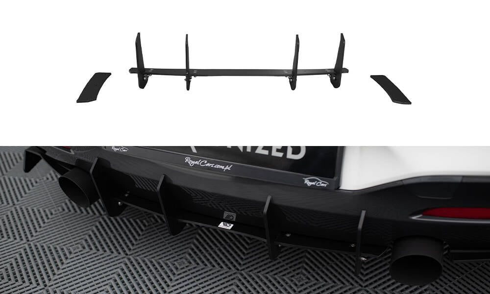 für BMW 1er F20/F21 M - POWER FACELIFT - Diffusor V1 Heck Ansatz für Heckschürze für