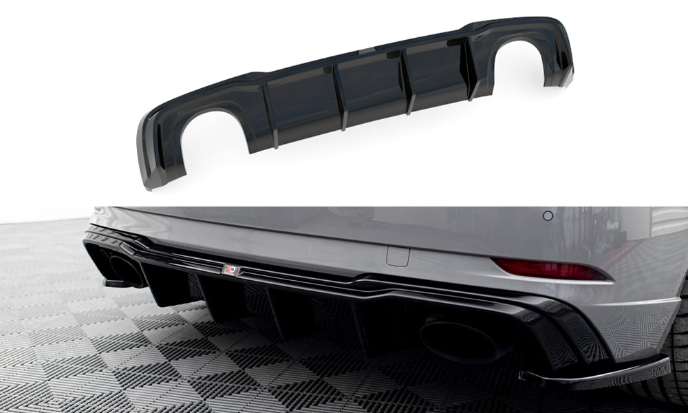 Diffusor V2 Heck Ansatz für Audi RS3 8V Sportback Facelift