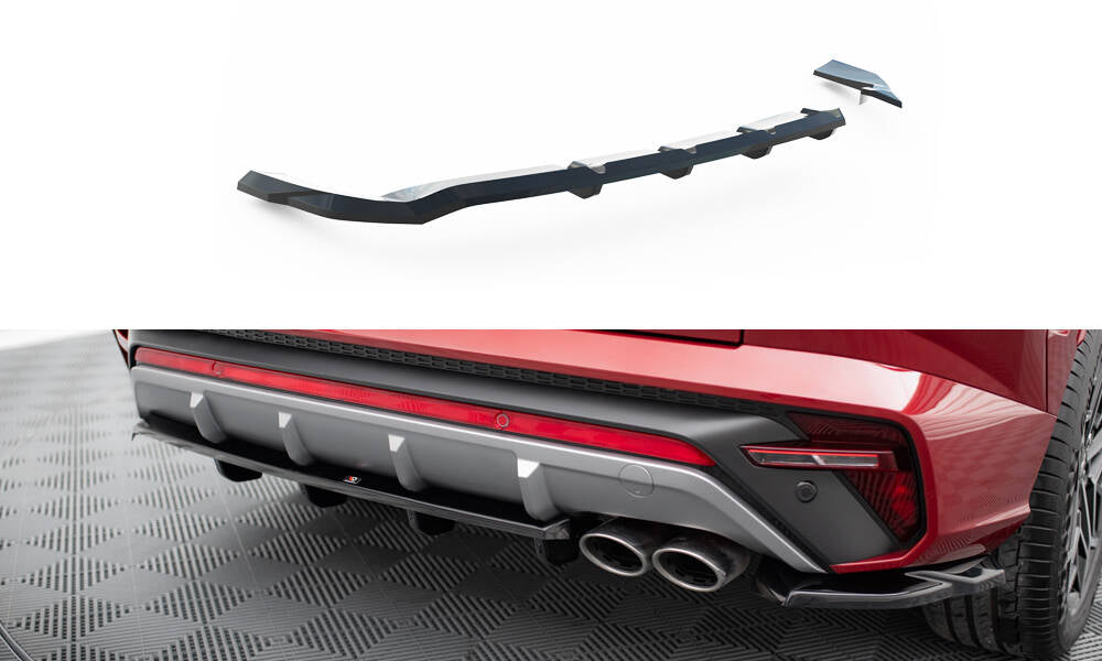 Mittlerer Cup Diffusor DTM Look Heck Ansatz für Hyundai Tucson N-Line Mk4