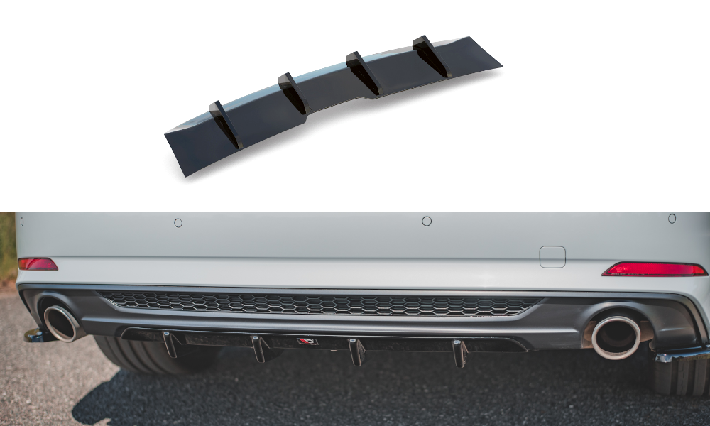 Diffusor Heck Ansatz für Audi A5 S-Line F5 Coupe / Sportback