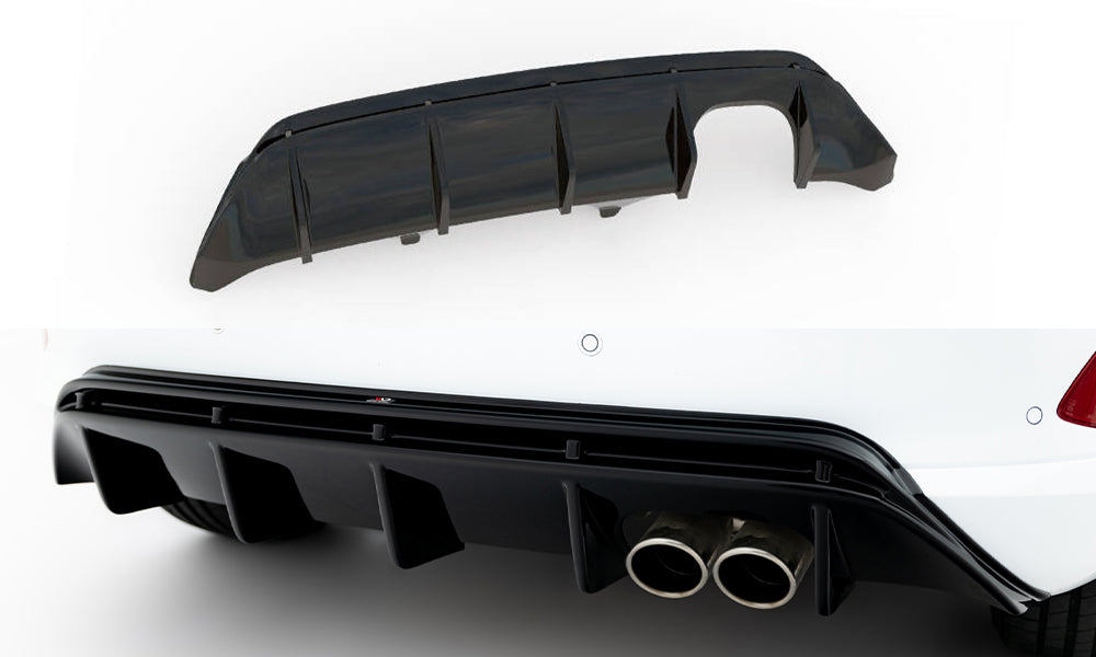Diffusor V2 Heck Ansatz für Ford FIesta Mk8 ST