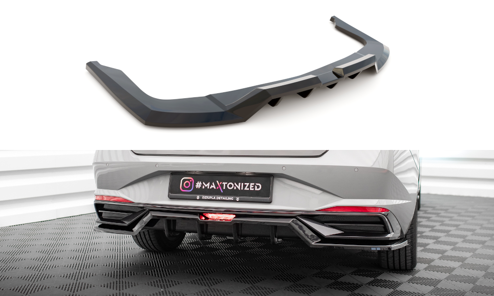 Mittlerer Cup Diffusor DTM Look Heck Ansatz für Hyundai Elantra Mk7
