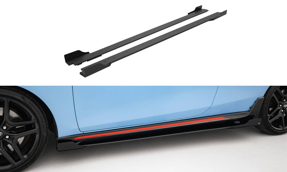 Street Pro Seitenschweller Ansatz + Flaps für Hyundai Veloster N Mk2