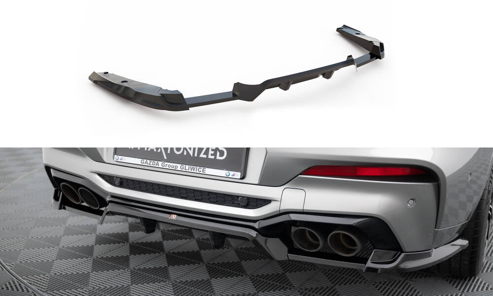 Mittlerer Cup Diffusor DTM Look Heck Ansatz für BMW X4 M F98
