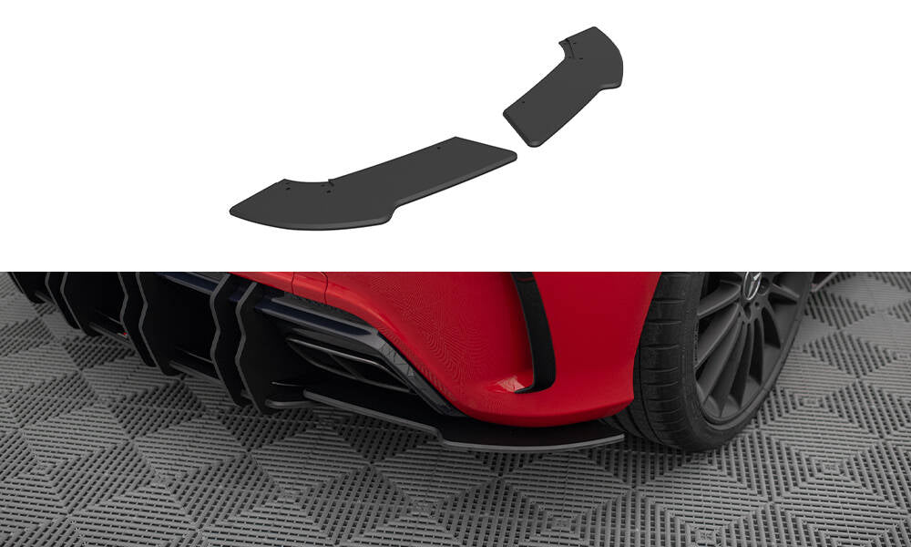 Street Pro Heck Ansatz Flaps Diffusor für Mercedes-Benz A 45 AMG W176 Facelift
