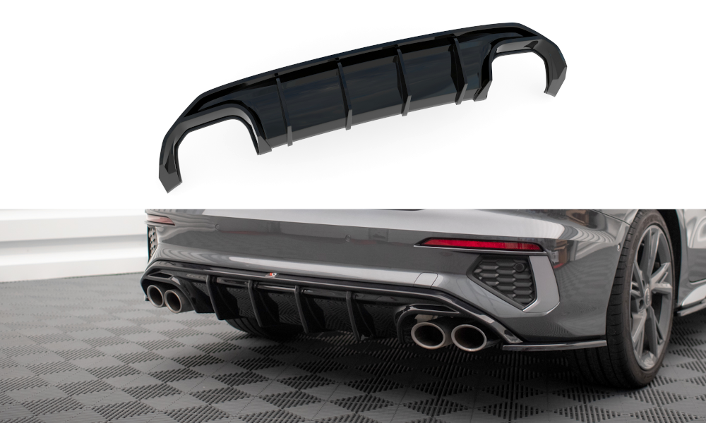 Diffusor Heck Ansatz für Audi S3 Limousine 8Y