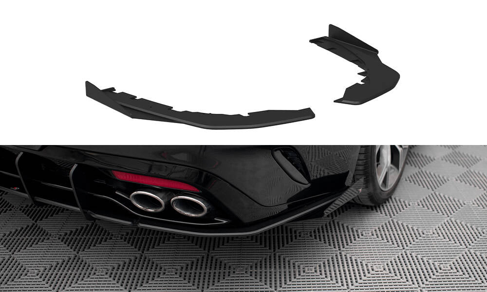 Street Pro Heck Ansatz Flaps Diffusor +Flaps für Kia Stinger GT / GT-Line Mk1