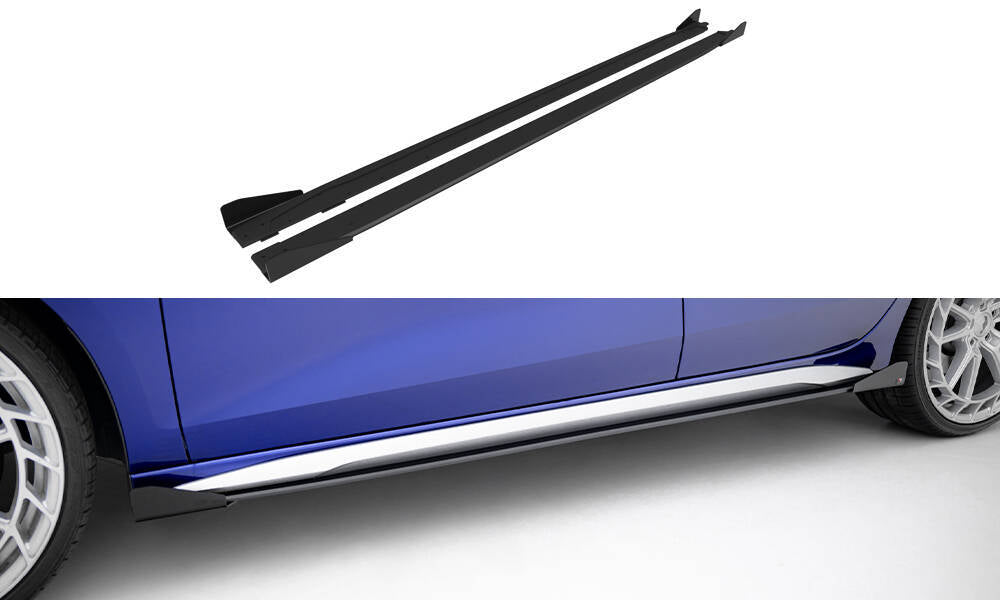 Street Pro Seitenschweller Ansatz + Flaps für Audi A3 S-Line Limousine / S3 Limousine 8Y Facelift