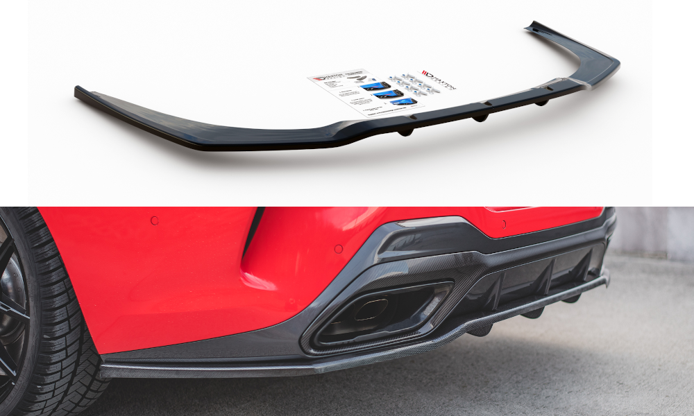 Mittlerer Cup Diffusor DTM Look Heck Ansatz für BMW 8 Coupe M-Paket G15