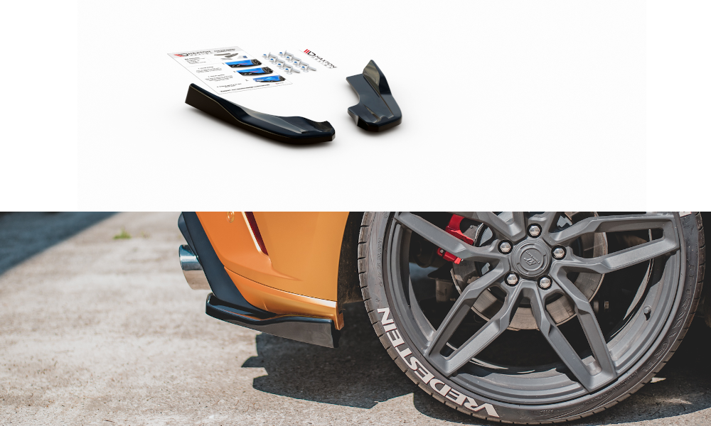 Heck Ansatz Flaps Diffusor V3 für Ford Focus ST Mk4 Carbon Look