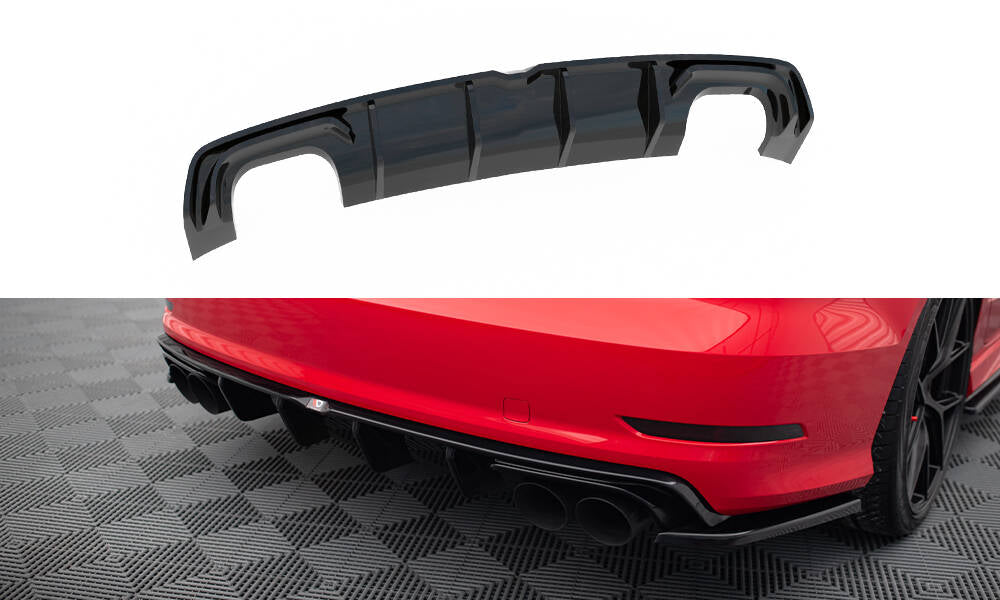 Diffusor Heck Ansatz für Audi S3 Limousine 8V