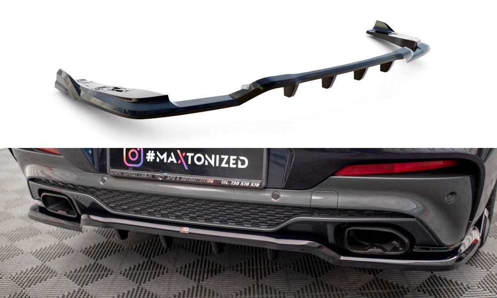 Mittlerer Cup Diffusor V2 DTM Look Heck Ansatz für BMW X4 M40i G02