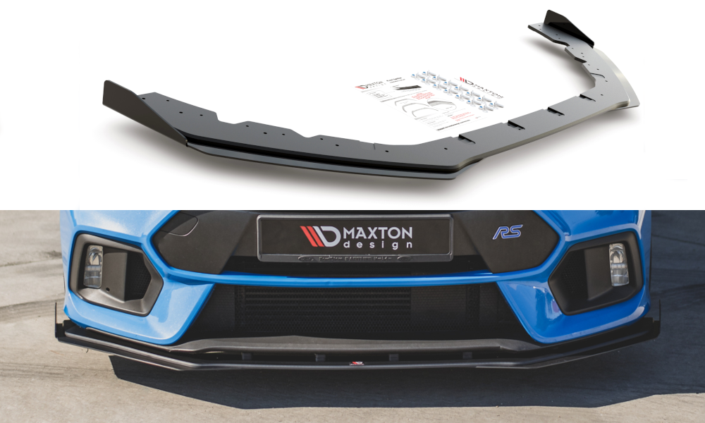 Street Pro Frontlippe für + Flaps für Ford Focus RS Mk3