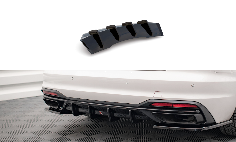 Diffusor Heck Ansatz für Audi A4 B9 Facelift