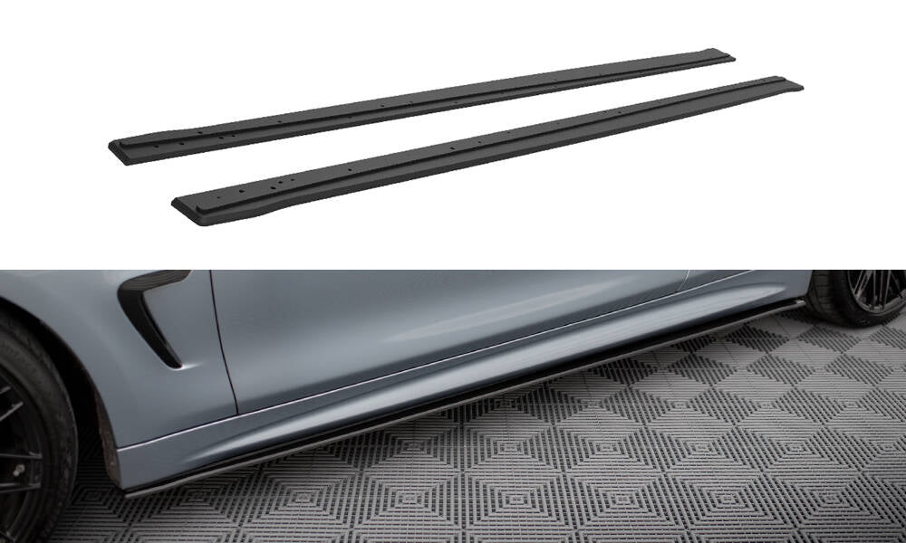 Street Pro Seitenschweller Ansatz für BMW 4er Coupe / Gran Coupe / Cabrio M-Paket F32 / F36 / F33