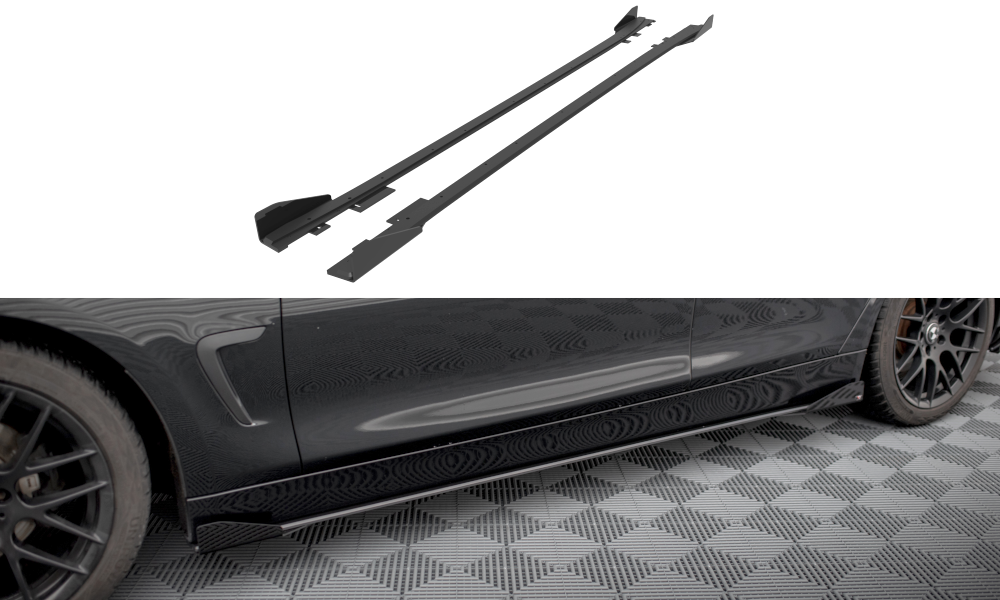 Street Pro Seitenschweller Ansatz für + Flaps BMW 4er Gran Coupe F36