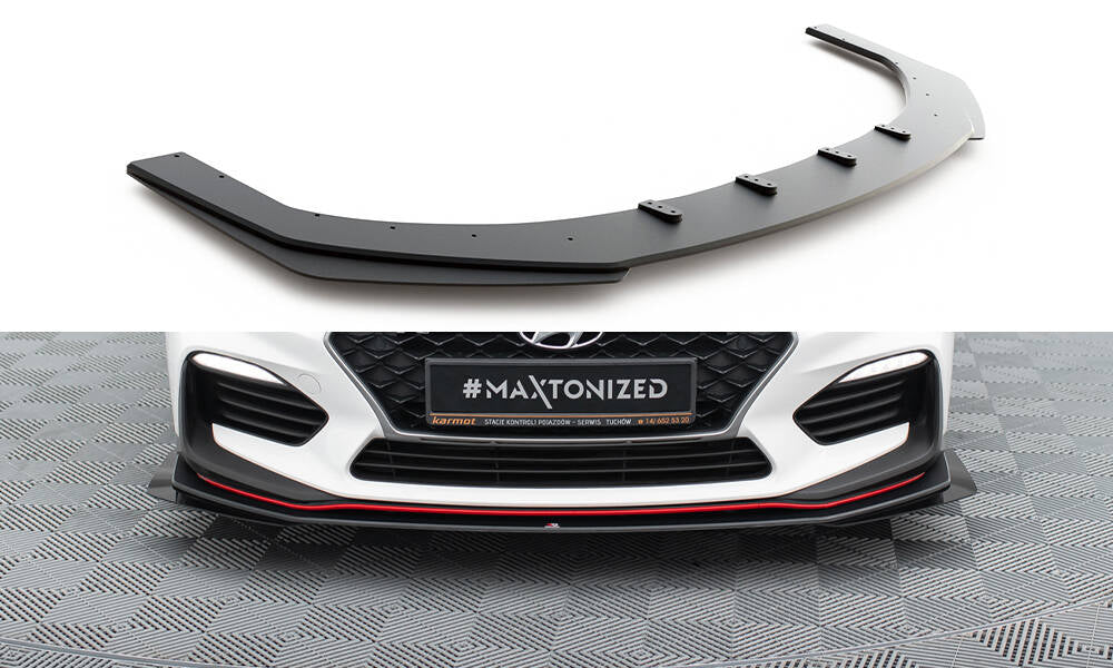 Street Pro Frontlippe für + Flaps für Hyundai I30 N Mk3 Hatchback / Fastback