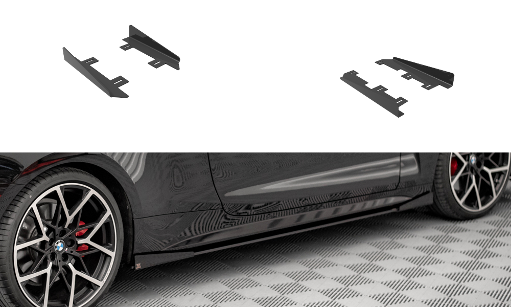 Seitenschweller Flaps für BMW 4er M-Paket / M440i G22 / G23 / G22 Facelift / G23 Facelift