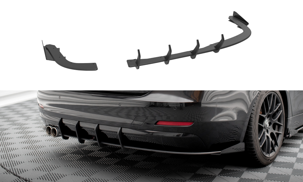 Street Pro Flaps Heckansatz Diffusor +Flaps für BMW 4er Gran Coupe F36