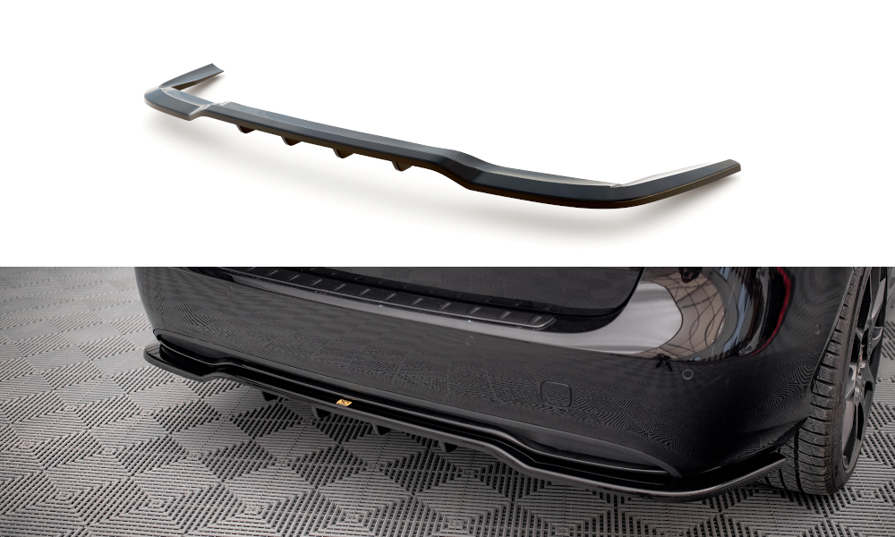 Mittlerer Cup Diffusor DTM Look Heck Ansatz für Mercedes-Benz B W246 Facelift