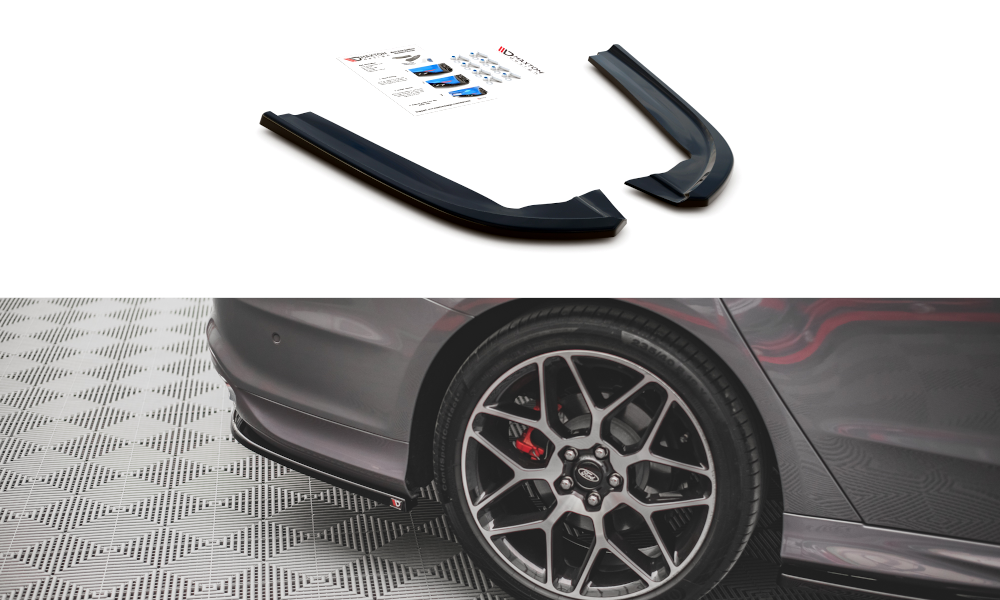 Heck Ansatz Flaps Diffusor V1 für Ford Mondeo ST-Line Mk5 Facelift