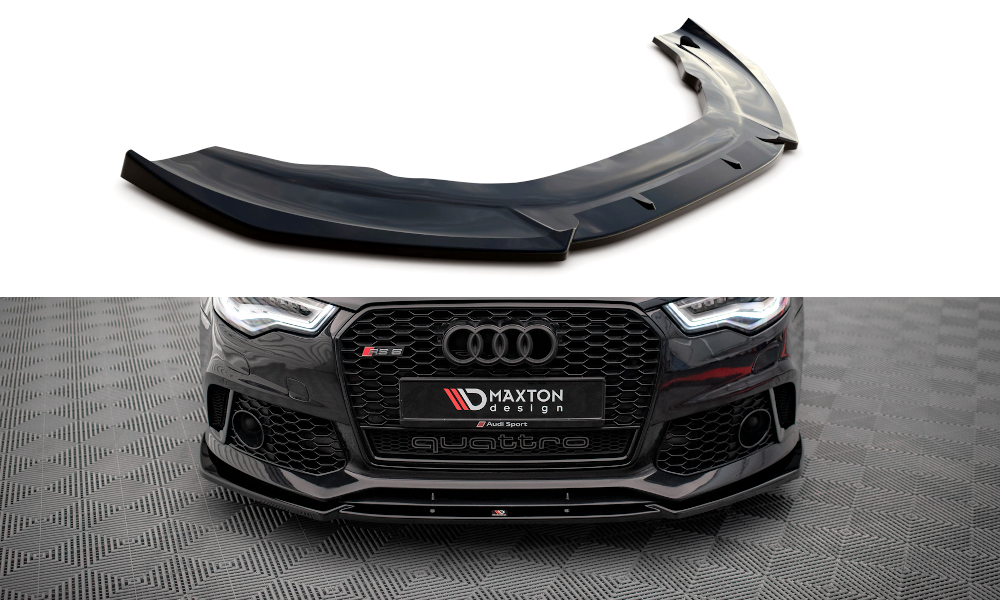 Frontlippe für Audi A6 RS6 Look C7 schwarz matt
