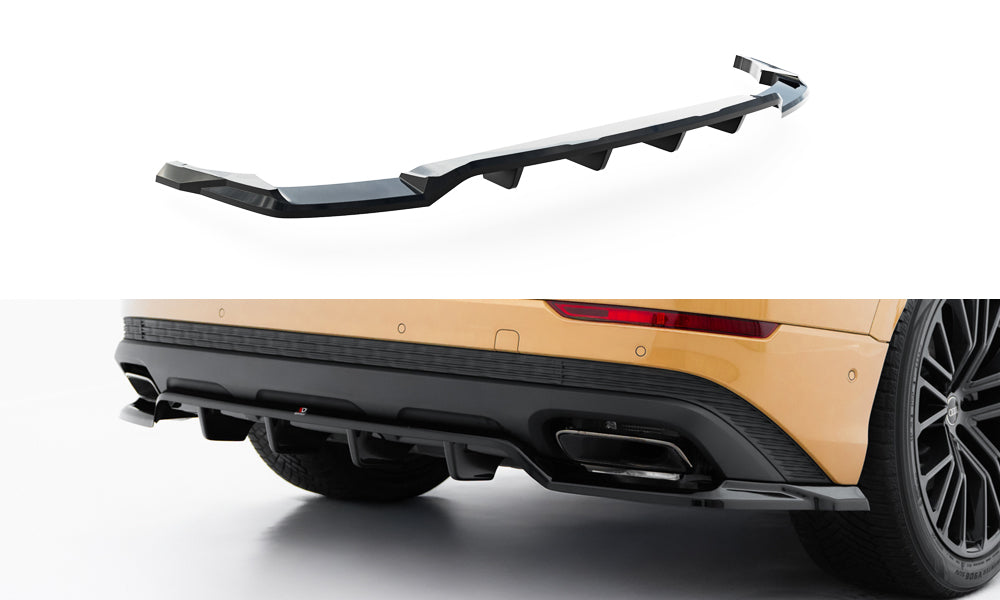 Mittlerer Cup Diffusor DTM Look Heck Ansatz für Audi Q8 Mk1 Facelift