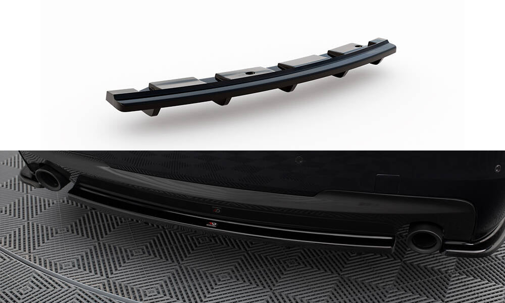 Heckansatz für BMW 5er F11 M Paket (mit zwei Einzel Endstücken)