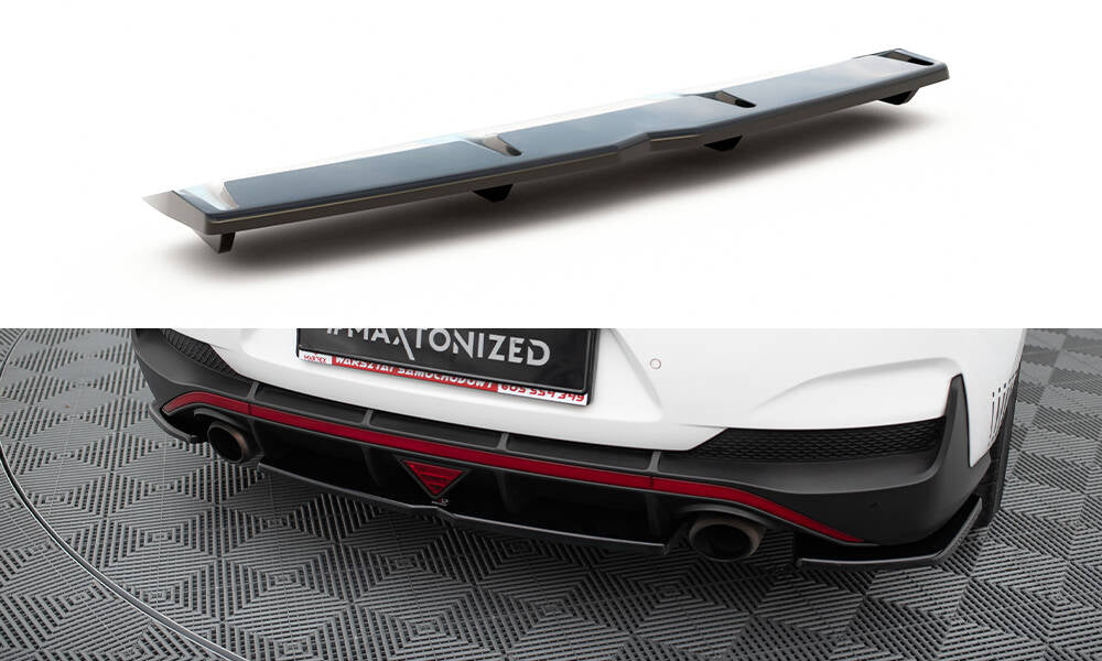 Mittlerer Cup Diffusor DTM Look Heck Ansatz für Hyundai I30 N Mk3 Fastback
