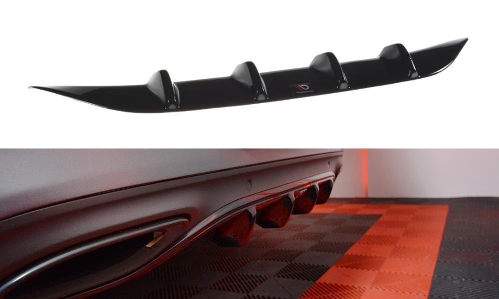 Diffusor Heck Ansatz für MERCEDES- BENZ C-KLASSE W205 COUPE AMG-LINE