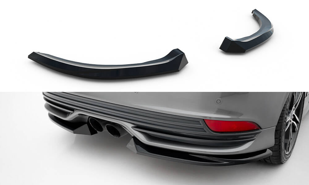 Heck Ansatz Flaps Diffusor V3 für Ford Focus ST Mk3 Facelift